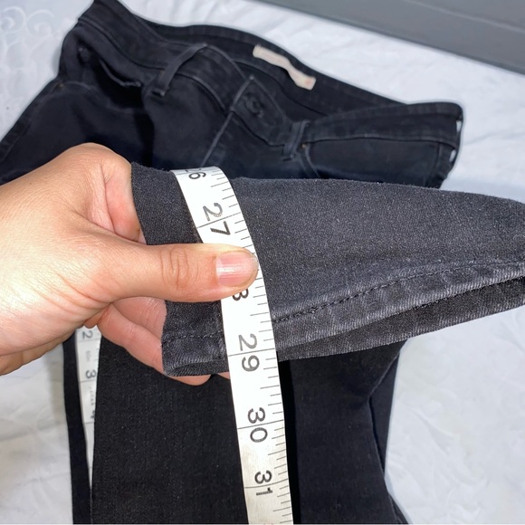 Levi’s Classic Mid Rise Skinny Black Stretchy Jeans Women’s 10 Great Condition - Picture 5 of 9